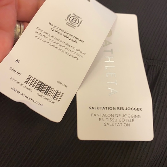 🛑 Host Pick 🛑 Athleta Salutation Rib Jogger // Black - Picture 8 of 16